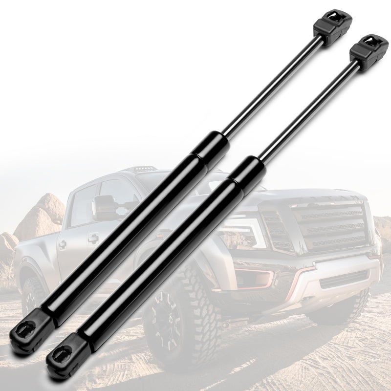 4182 Front Hood Struts Compatible for 2004-2015 Nissan Titan or 2004 Pathfinder or 2005-2015 Nissan Armada Gas Shock Lift Supports, Utility/Pickup 4-Door Hood Rods Springs Replacement, 95410, 14260